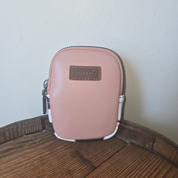 Wrangler Pink Cow Print Backpack Bag with Clip-on Coin Purse Brand New with Tags - Picture 4 of 10